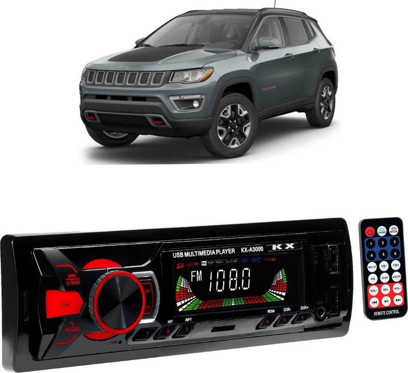 JBRIDERZ Boom Master A3000 with AUX/Bluetooth/USB/ MP3 B224 Car Stereo  (Single Din)