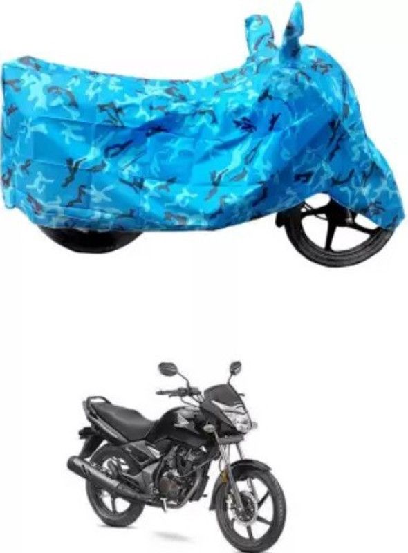 CARNEST Two Wheeler Cover for Honda  (CB Unicorn, Blue)