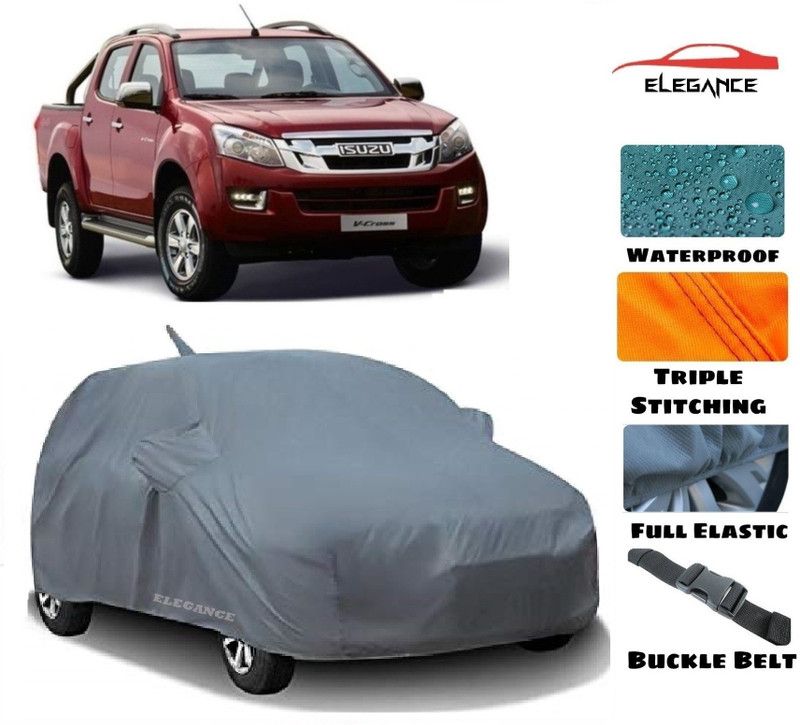 Elegance Car Cover For Isuzu DMAX (With Mirror Pockets)  (Grey)