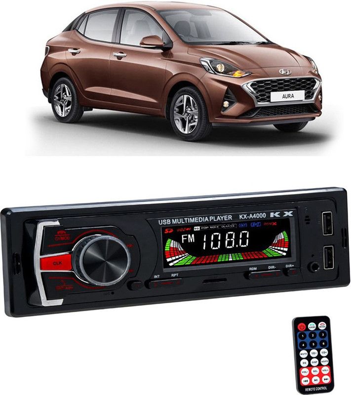 JBRIDERZ KX-A4000 with AUX/Bluetooth/USB/ MP3 E 172 Car Stereo  (Single Din)