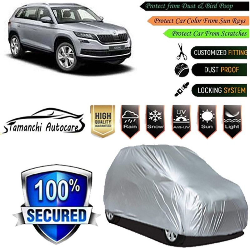 Tamanchi Autocare Car Cover For Skoda Kodiaq  (Silver)