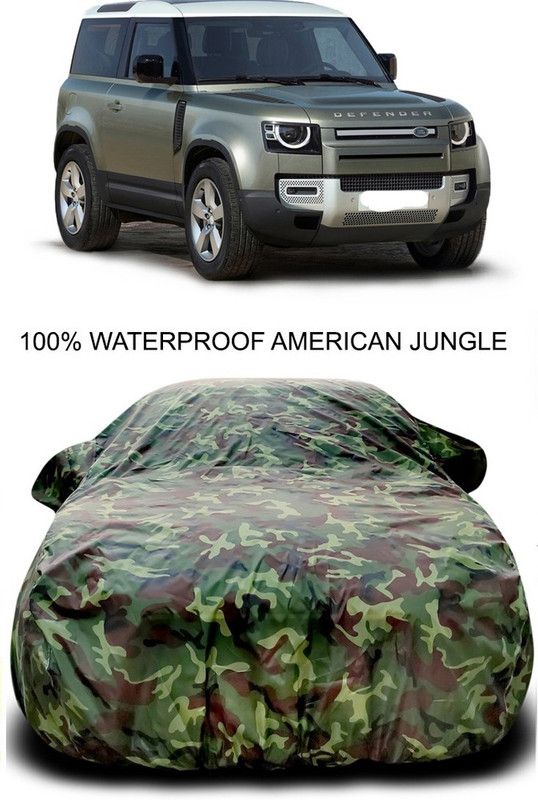 Furious3D Car Cover For Land Rover New Defender (With Mirror Pockets)  (Multicolor)