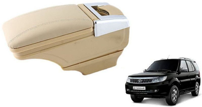 Auto Oprema Centre Car Armrest Beige Color Aar-235 Car Armrest  (Tata, Safari Storme)