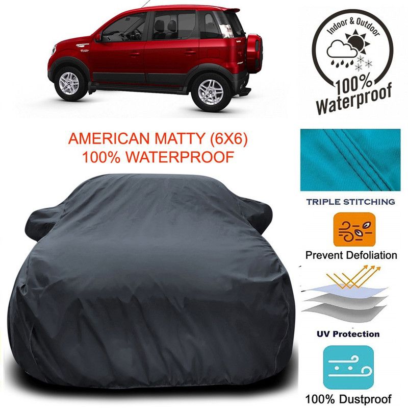 Dvis Car Cover For Mahindra Nuvosport (With Mirror Pockets)  (Grey)