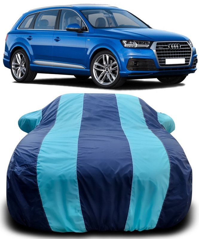 Genipap Car Cover For Audi Q3 Facelift (With Mirror Pockets)  (Blue, Blue)