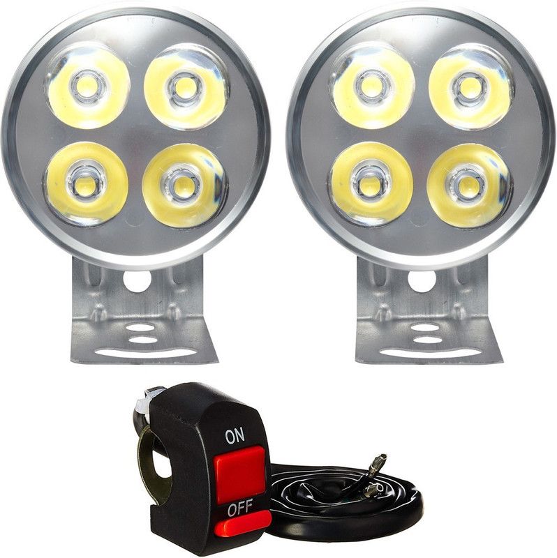 GrowAbout GA10508 Fog Lamp Motorbike LED (12 V, 1 W)  (Universal For Bike, Pack of 2)
