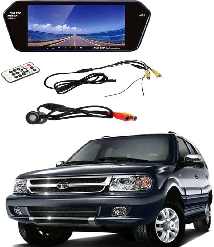 BRPEARl Full HD 7 inch LED Car Video Monitor With Backup Night Vision Camera Black LED  (17.5 cm)