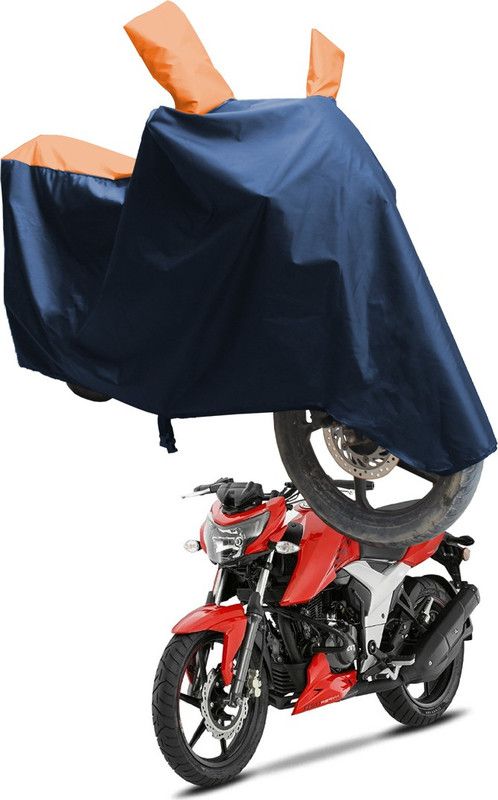 SS FOR YOUR SMART NEEDS Two Wheeler Cover for TVS  (Apache RTR 200, Blue, Orange)