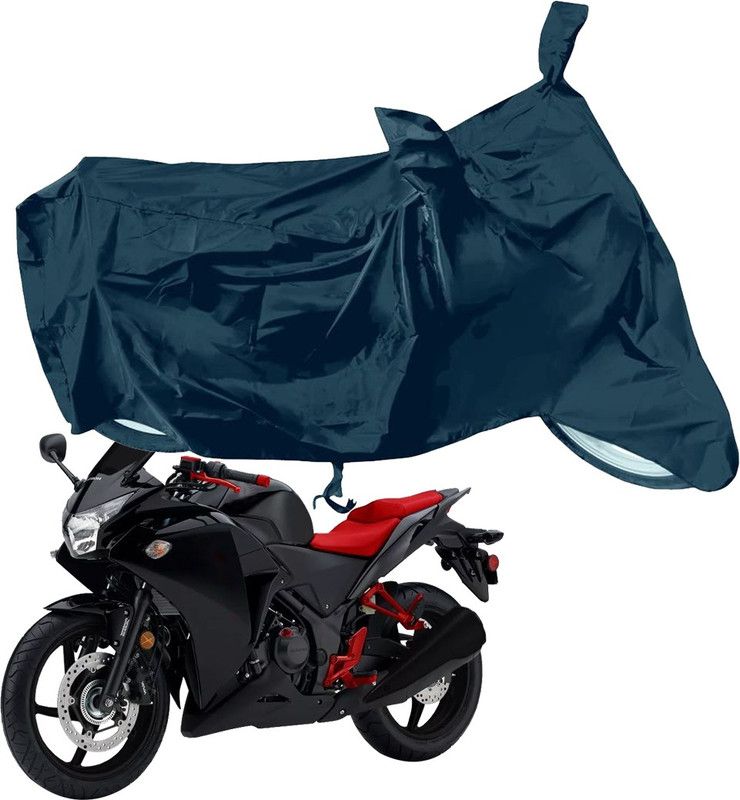 RiderShine Waterproof Two Wheeler Cover for Honda  (CBR 250R, Black)