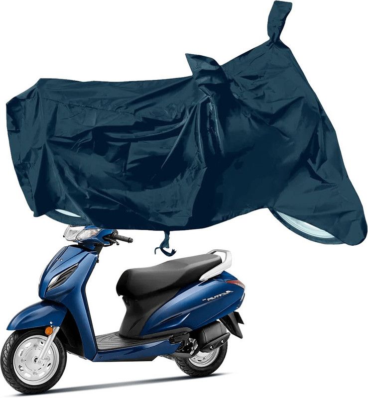 RiderShine Waterproof Two Wheeler Cover for Honda  (Activa 6G, Black)