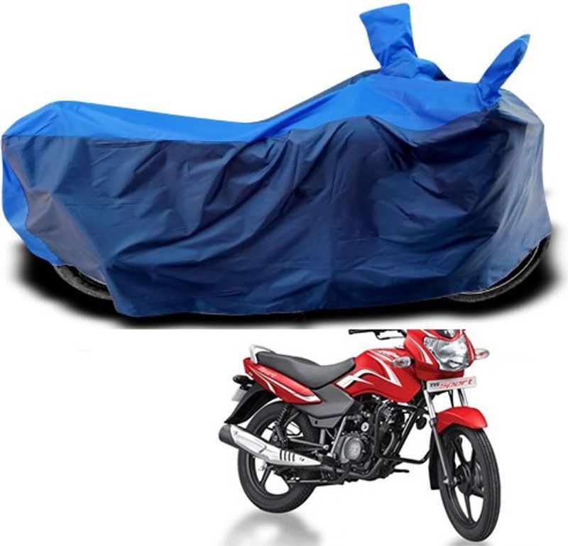 THE REAL ARV Waterproof Two Wheeler Cover for TVS  (Sport, Blue)