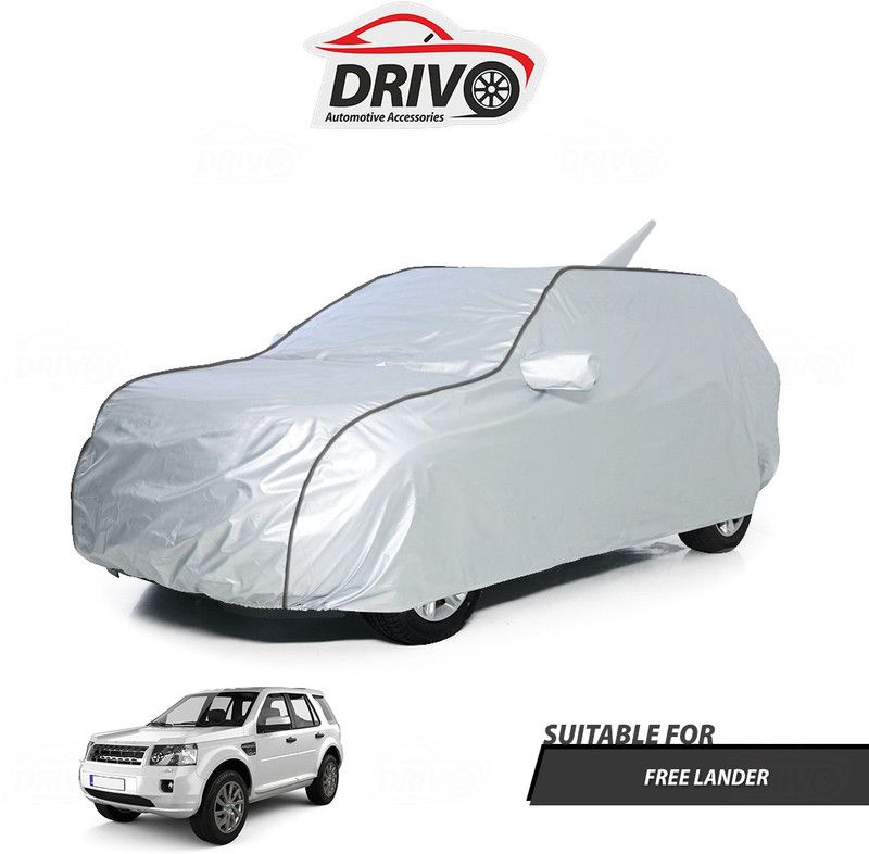 Drivo Car Cover For Land Rover Freelander (With Mirror Pockets)  (Silver)