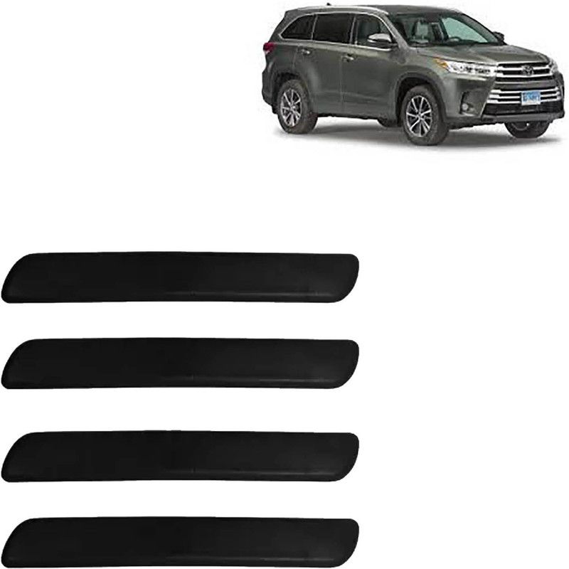 Rhtdm Silicone Car Bumper Guard  (Black, Pack of 4, Toyota, Universal For Car)
