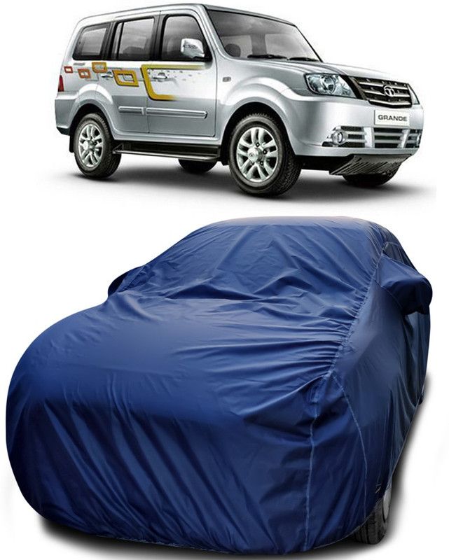 Genipap Car Cover For Tata Sumo Grande (With Mirror Pockets)  (Blue)