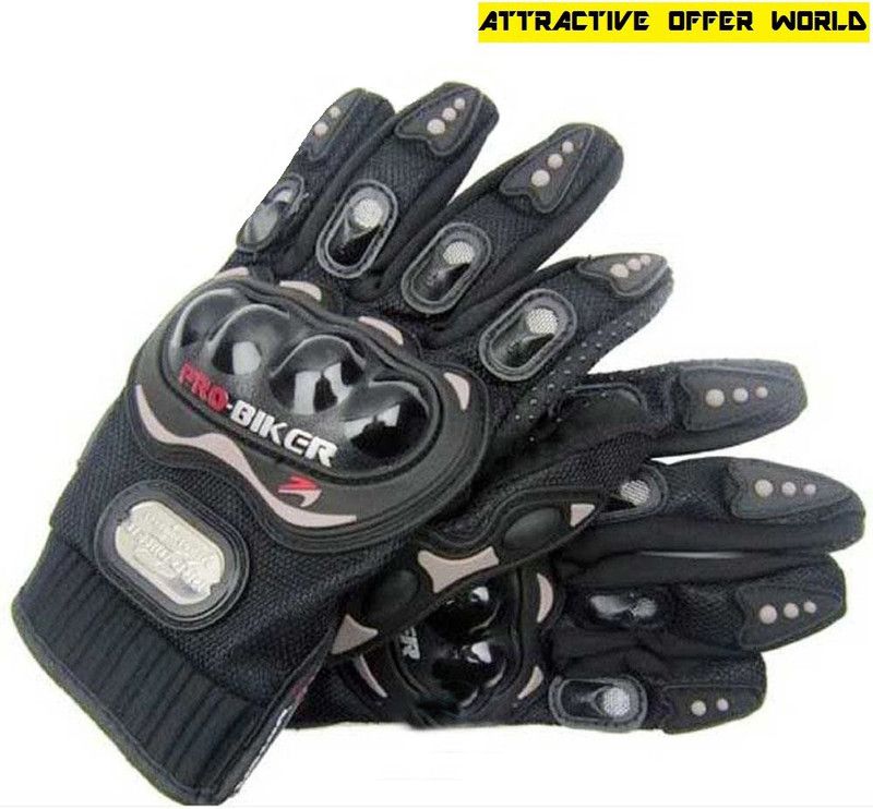 AOW ATTRACTIVE OFFER WORLD PRO-BIKER-B-XXL-B5030 Riding Gloves  (Black)
