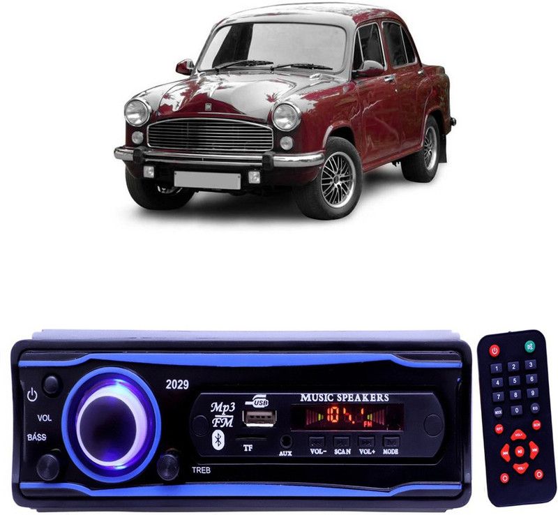 YUNEIK Blue 2029 USB/AUX/SD/BLUETOOTH/FM/MP3 BOOM MASTER STANDARD- Y 142 Car Stereo  (Single Din)