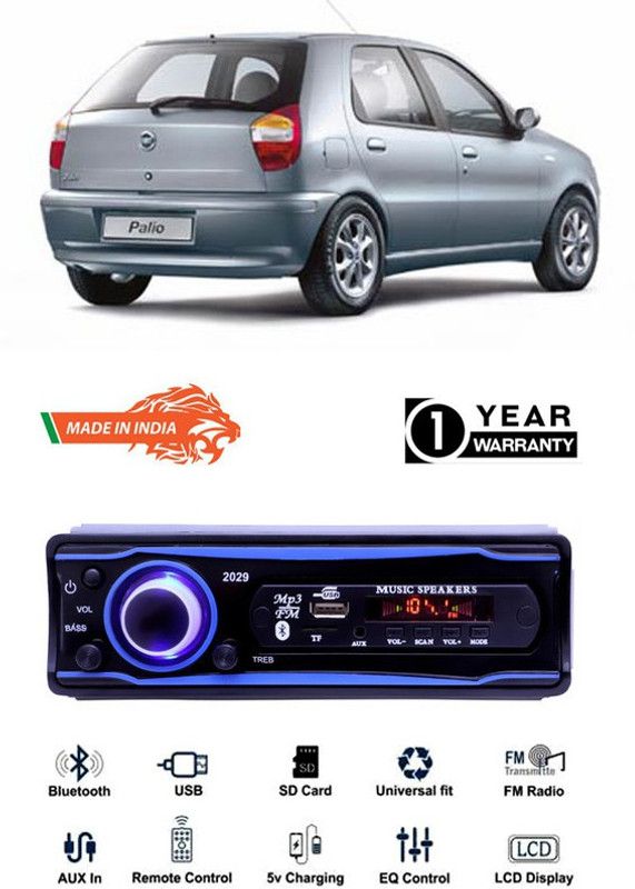 Purpleheart Blue 2029 USB/AUX/SD/BLUETOOTH/FM/MP3 BOOM MASTER STANDARD-PP112 Car Stereo  (Single Din)
