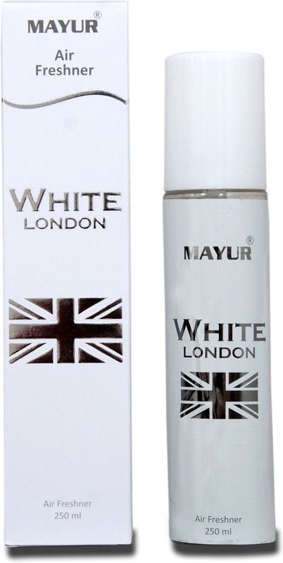 MAYUR White London Without Gas Air Freshener 250 ml Spray  (250 ml)