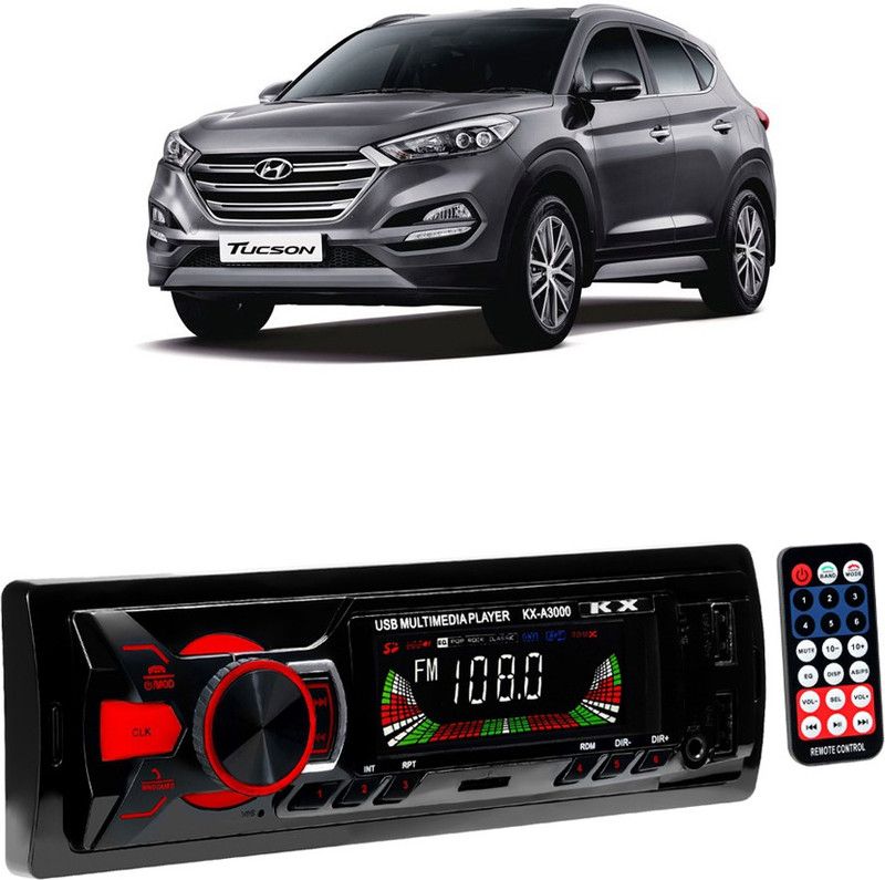 JBRIDERZ Boom Master A3000 with AUX/Bluetooth/USB/ MP3 E 203 Car Stereo  (Single Din)