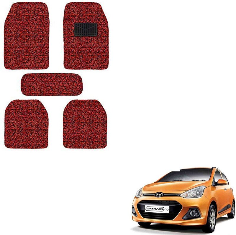 SEMAPHORE PVC, Rubber Standard Mat For Hyundai Grand i10  (Red, Black)