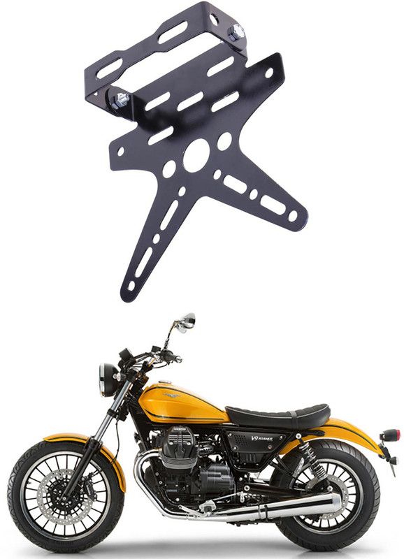 divis Bike License Number Plate Frame Holder Tail Tidy (Black) Bike Number Plate A-242 Bike Number Plate  (Aluminium 7 cm x 15 cm)