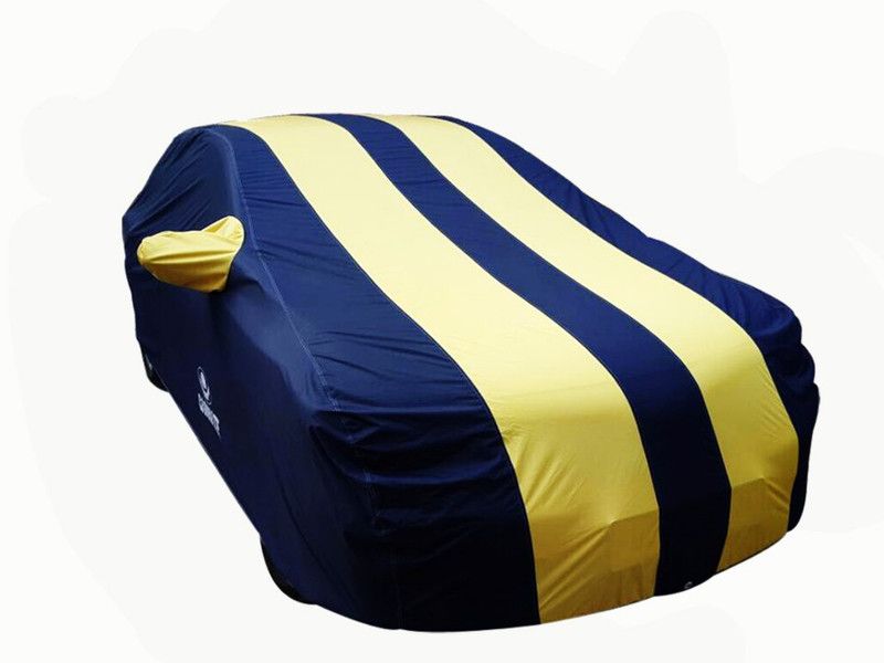 ROSARIO- Carmate Car Cover For Chevrolet Spark (With Mirror Pockets)  (Yellow, Blue)