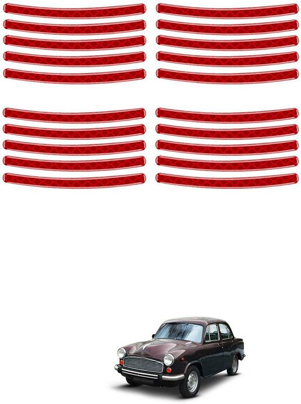 PROEDITION Plastic Car Bumper Guard  (Red, Pack of 20, GM, Universal For Car)