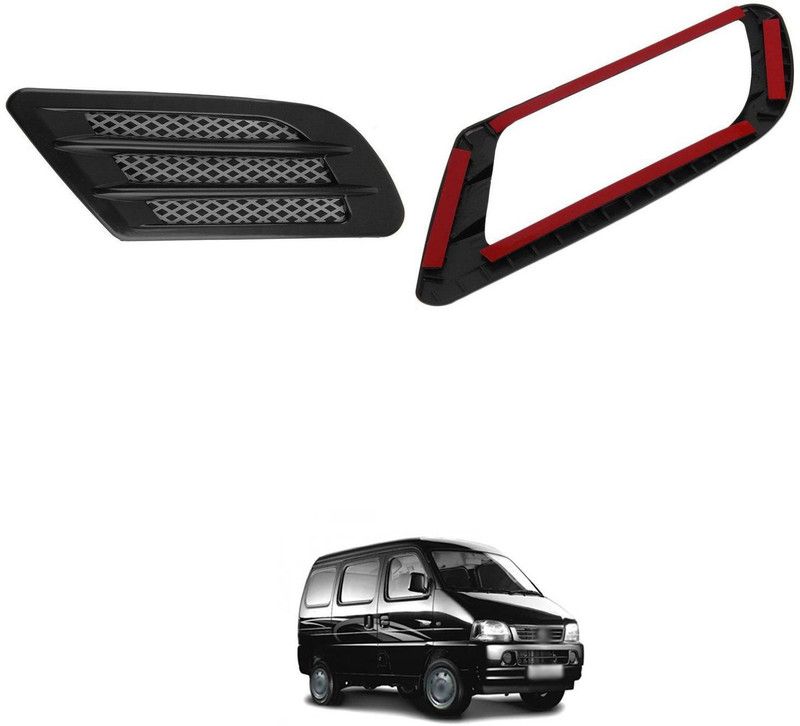 PECUNIA Car Hood Vent Exterior Side Scoop Hood Cover,Exterior Hood Air Vent Trim 402 Matte, Glossy Maruti Versa Side Garnish