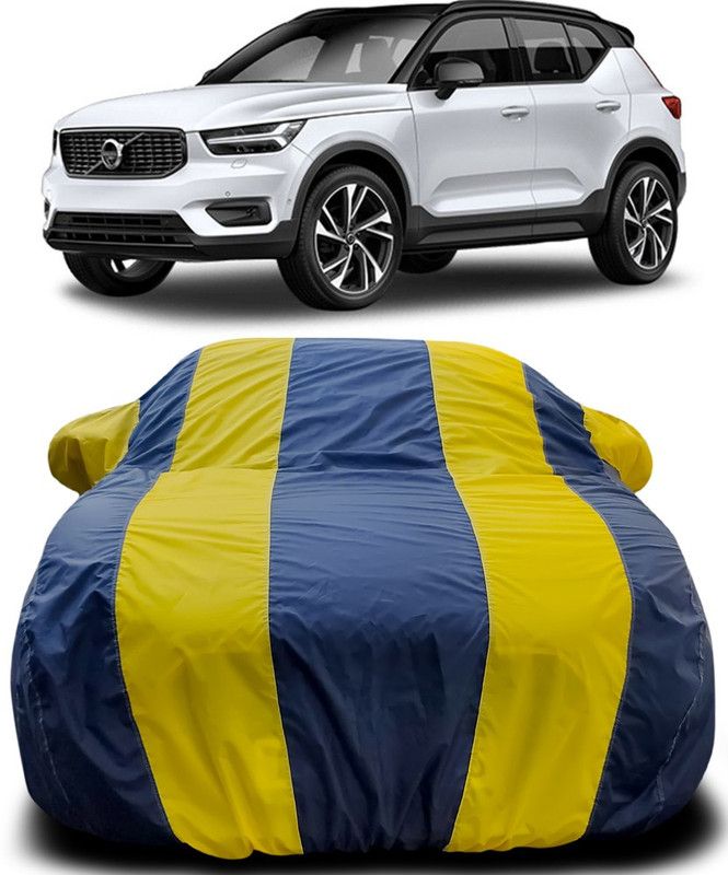 AutoBurn Car Cover For Volvo XC40 (With Mirror Pockets)  (Blue, Yellow)