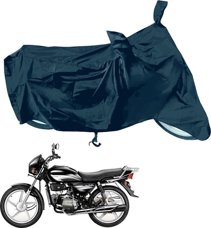 RiderShine Waterproof Two Wheeler Cover for Hero  (Splendor Plus, Black)