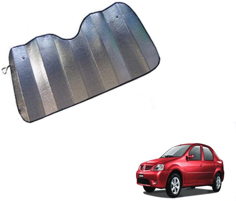 MOCKHE Dashboard Sun Shade For Mahindra Logan  (Silver)