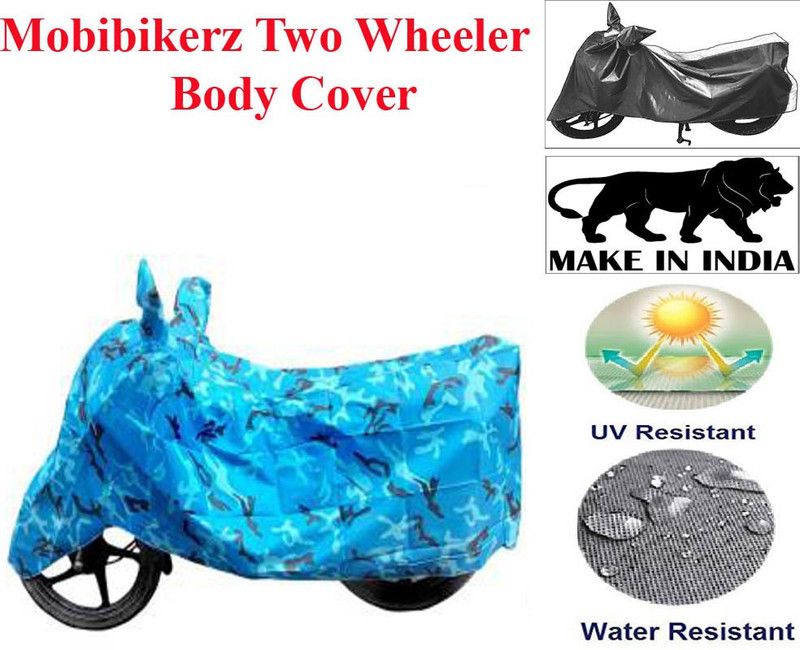 mobibikerz Two Wheeler Cover for Hero  (MotoCorp Destini 125, Blue)