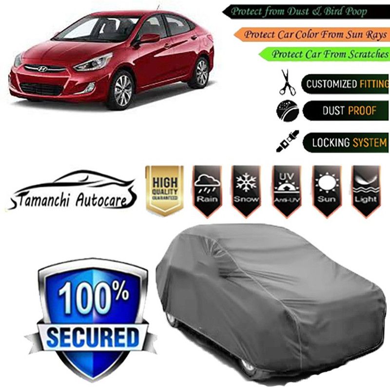 Tamanchi Autocare Car Cover For Hyundai Accent  (Grey)