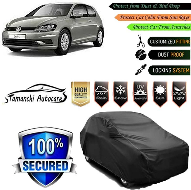 Tamanchi Autocare Car Cover For Volkswagen Golf  (Black)