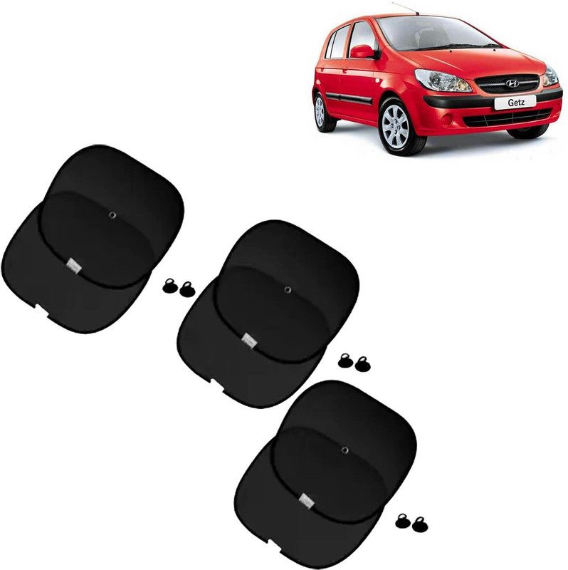 aksmit Side Window Sun Shade For Hyundai Getz  (Black)