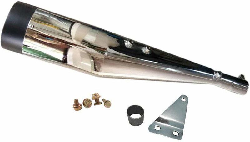 Supremechoice Cobra Glasswool Exhaust silencer Royal Enfield Electra Delux Full Exhaust System  (Mild Steel)