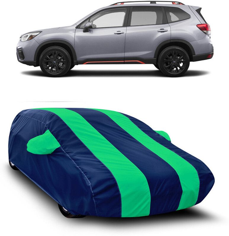 AutoTiger Car Cover For Subaru Forester (With Mirror Pockets)  (Blue, Green)