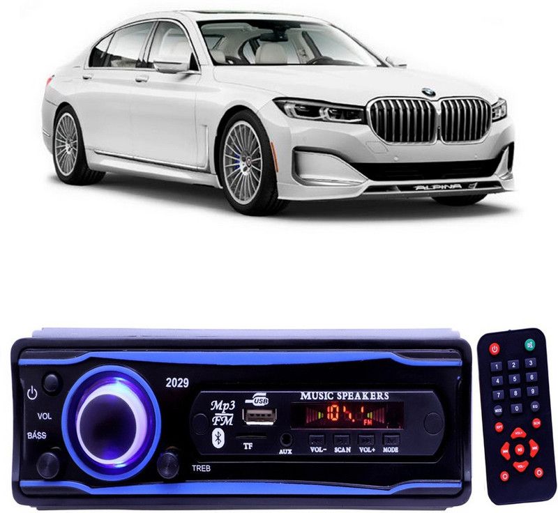 YUNEIK Blue 2029 USB/AUX/SD/BLUETOOTH/FM/MP3 BOOM MASTER STANDARD- Y 61 Car Stereo  (Single Din)