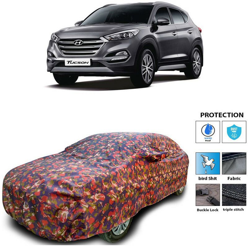 Ascension Car Cover For Hyundai Tucson (With Mirror Pockets)  (Multicolor)