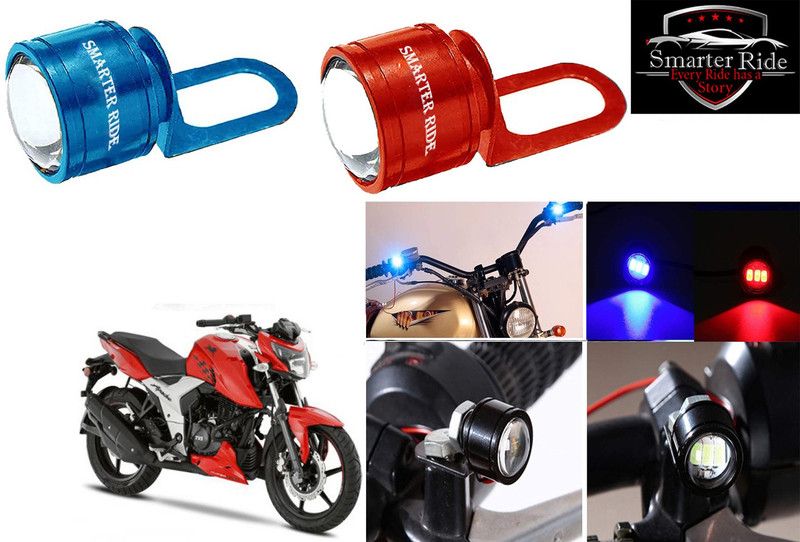SMARTER RIDE Led Strobe Warning Brake Light for TVS Apache RTR 160 4V License Plate Light Motorbike LED for TVS (12 V, 4 W)  (Apache RTR 250, Pack of 2)