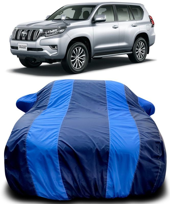 Dvis Car Cover For Toyota Land Cruiser Prado (With Mirror Pockets)  (Blue, Blue)
