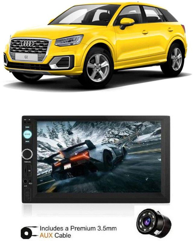 Dvis 7Inch HD DoubleDin TouchScreen with Rear View Camera Support With Camera D-1143 Car Stereo  (Double Din)