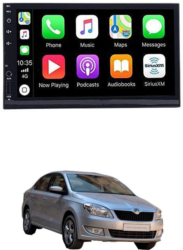 MATIES 7 INCH Full Double Din Car Screen Stereo Media Player Audio Video Touch Screen Stereo Full HD with MP3/MP4/MP5/USB/FM Player/WiFi/Bluetooth & Mirror Link For Old Rapid Car Stereo  (Double Din)