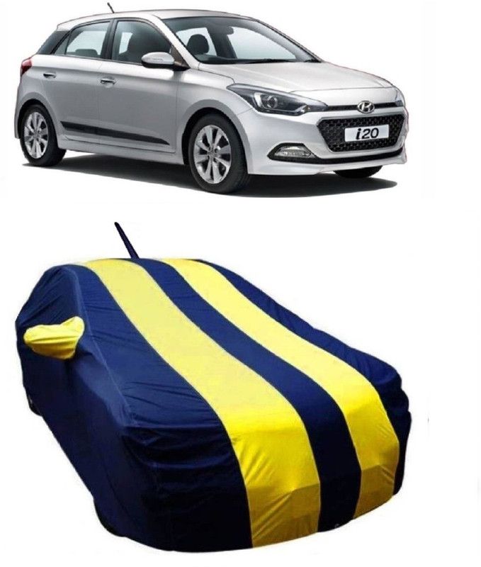 MoTRoX Car Cover For Hyundai i20 (With Mirror Pockets)  (Yellow)