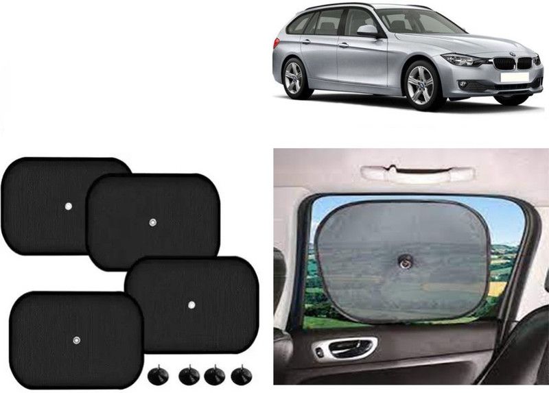 FINCOSTA Side Window Sun Shade For BMW 320D  (Black)