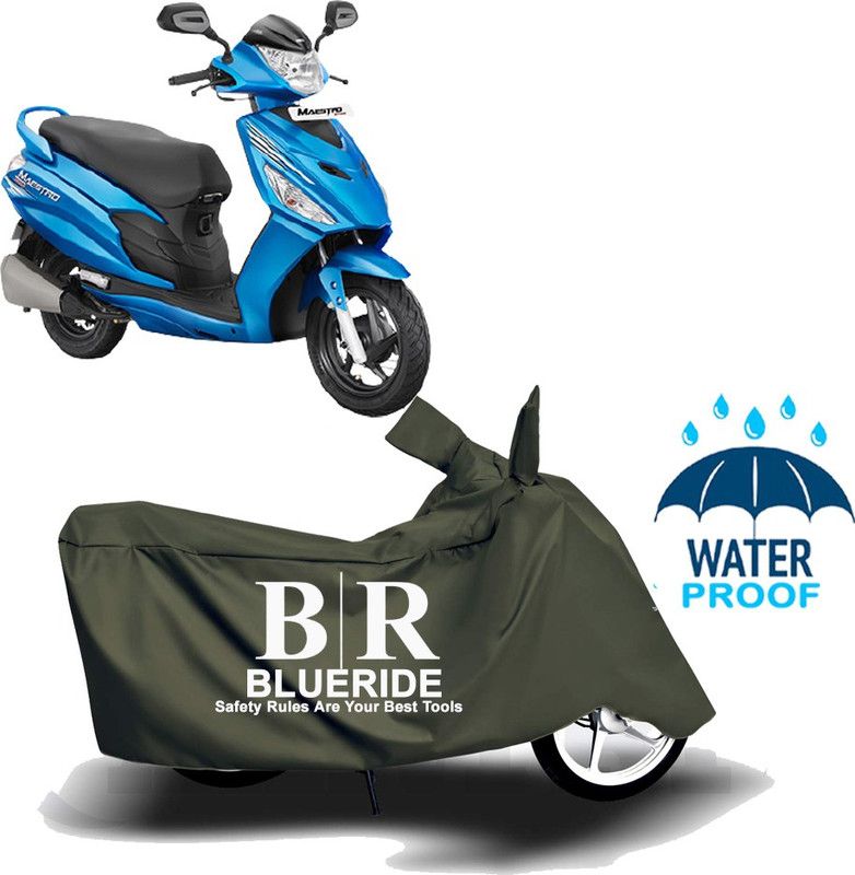 BLUERIDE Two Wheeler Cover for Hero  (Maestro Edge, Green)