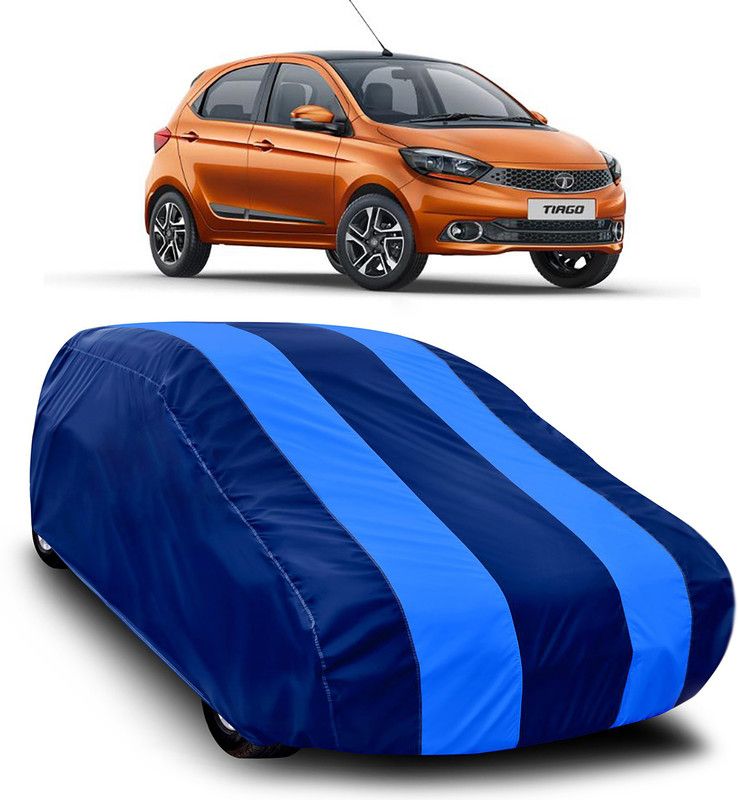 MoTRoX Car Cover For Tata Tiago (Without Mirror Pockets)  (Blue, Blue)