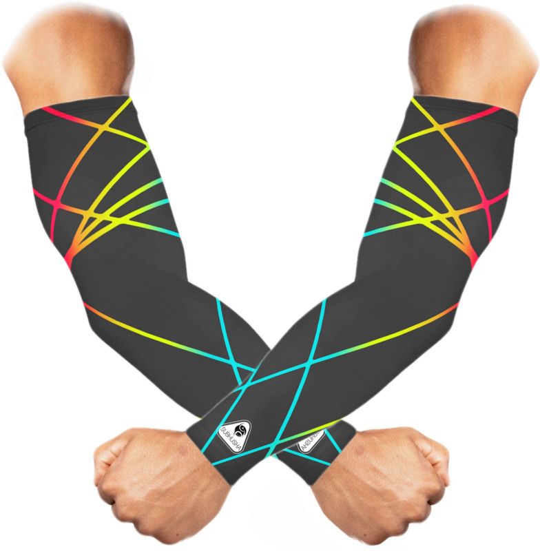 SUBHUSHA Polyester, Nylon Arm Sleeve For Men & Women  (Free, Multicolor)