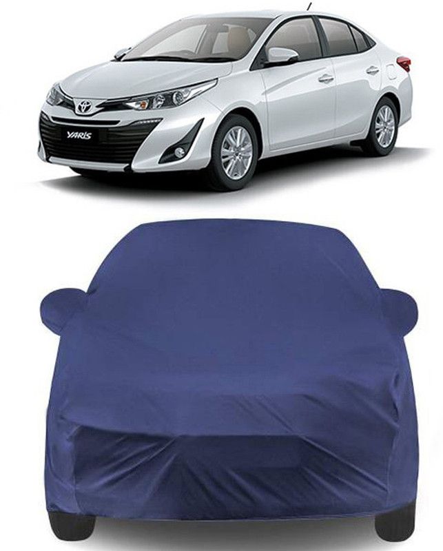 Genipap Car Cover For Toyota Yaris (With Mirror Pockets)  (Blue)
