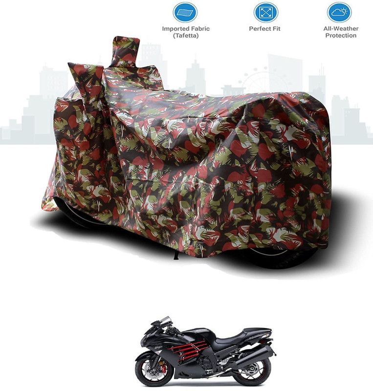 RONISH Two Wheeler Cover for Kawasaki  (Ninja ZX-14R, Multicolor)